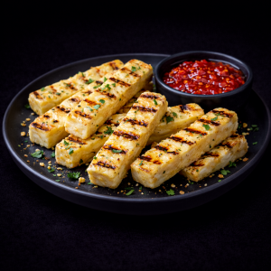 Grilled Halloumi with House Jam