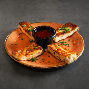 Grilled Halloumi with House Jam